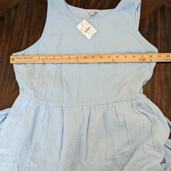 J.Crew Factory Belted Gauze Midi Dress - Picture 11 of 11